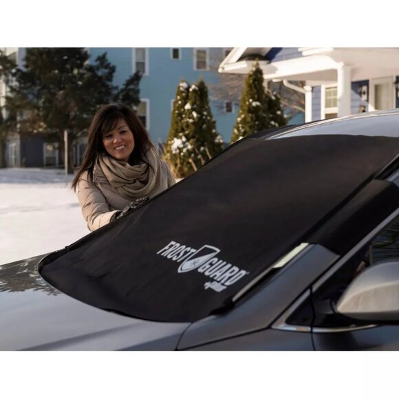 Frost Guard Plus Winter Windshield Cover, ST for Small Trucks, Black - Picture 6 of 12